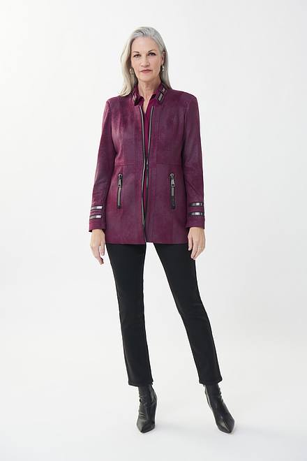 Joseph Ribkoff jackets &amp; blazers style 213948R. Mulberry. 5