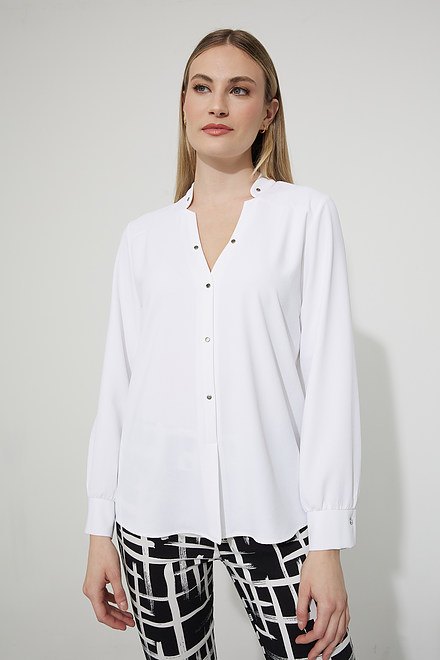 Collarless Blouse Style 223054