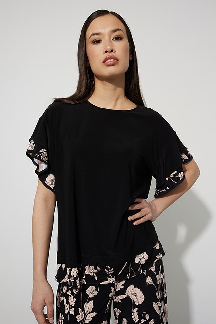 Floral Trim Top Style 223118