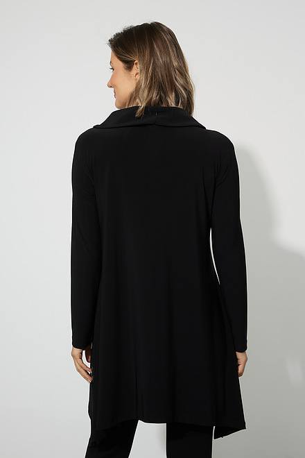 Joseph Ribkoff Asymmetric Hem Tunic Style 223223. Black. 2