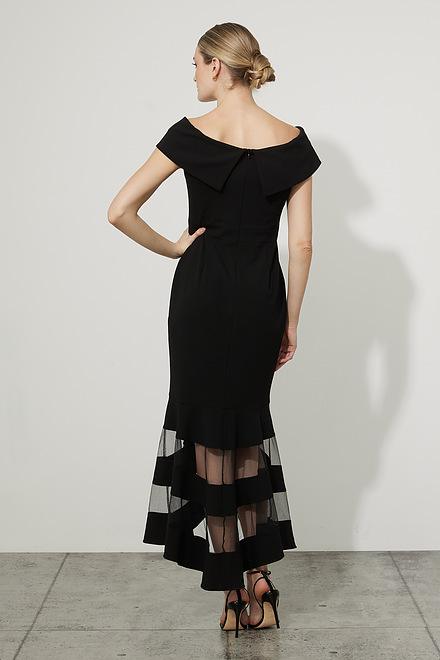Joseph Ribkoff Sheer Panel Dress Style 223743. Black. 2