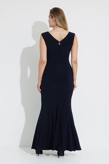 Joseph Ribkoff Sequin Appliqu&eacute; Dress Style 223754. Midnight Blue. 2
