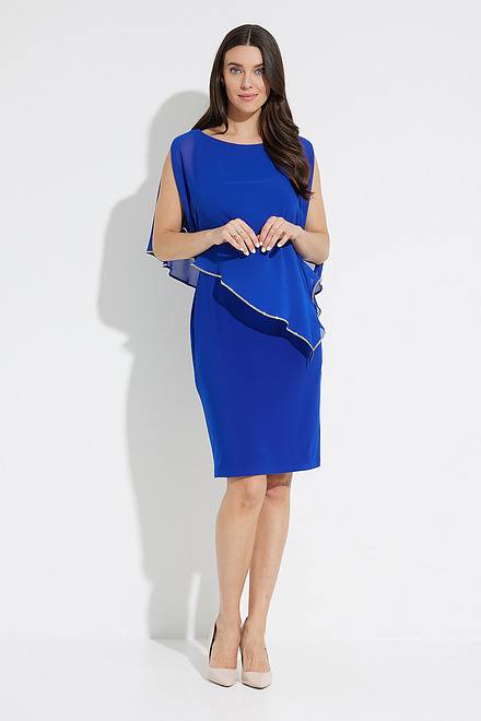 Dress with Asymmetric Hem Style 223762. Royal Sapphire 163. 3