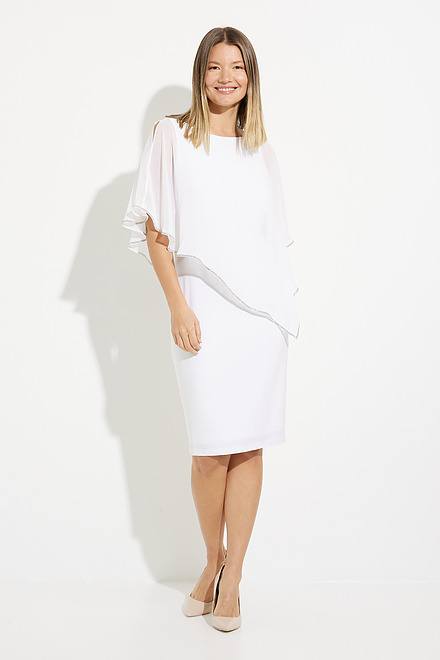 Dress with Asymmetric Hem Style 223762. Vanilla 30. 5
