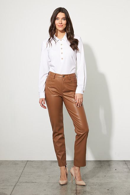 Faux Leather Pants Style 223921