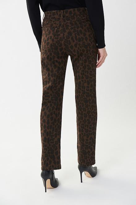 Joseph Ribkoff Leopard Motif Jeans Style 223934. Brown/black. 3
