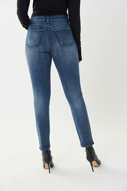 Joseph Ribkoff Embellished Front Jeans Style 223935. Denim Medium Blue. 4
