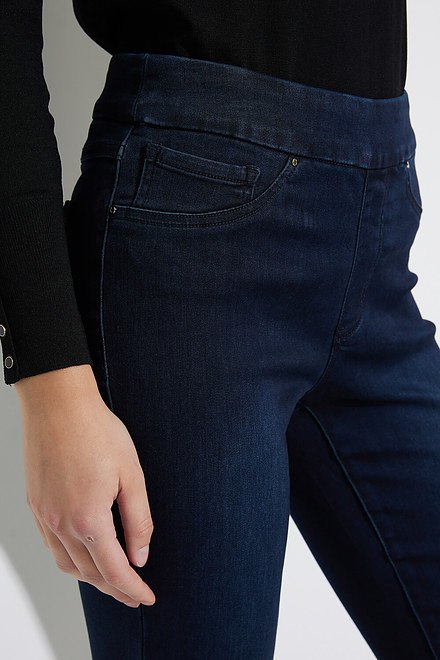 Joseph Ribkoff Stretch Waistband Jeans Style 223937. Indigo. 5