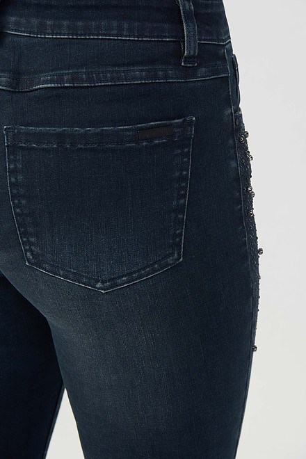 Joseph Ribkoff Studded Jeans Style 223951. Ink. 6