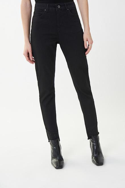 Joseph Ribkoff Embellished Detail Jeans Style 223973. Black. 7