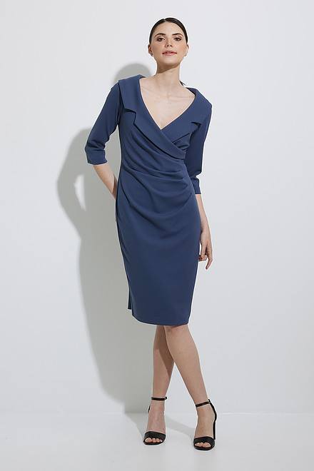 Joseph Ribkoff Blazer Dress Style 221343. Mineral Blue
