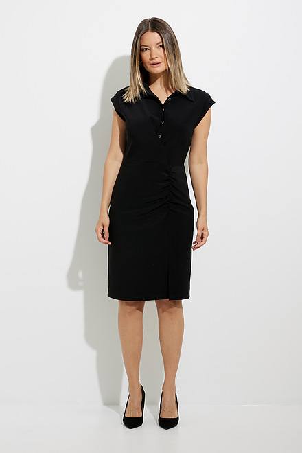 Joseph Ribkoff Shirt Dress Style 224048. Black. 5