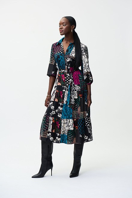 Joseph Ribkoff Abstract Print Shirt Dress Style 224071
