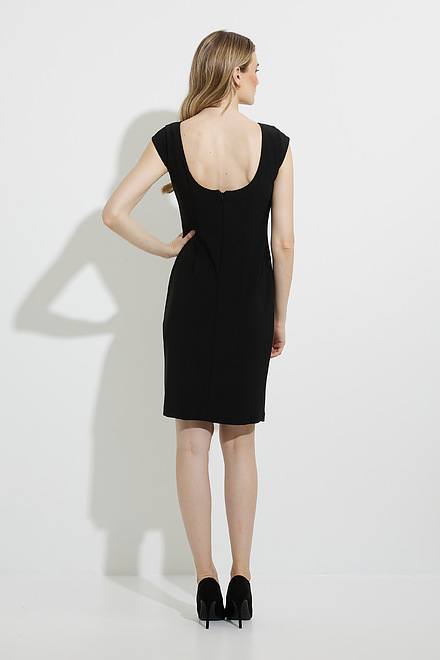 Joseph Ribkoff Embellished Sheath Dress Style 224077. Black. 2