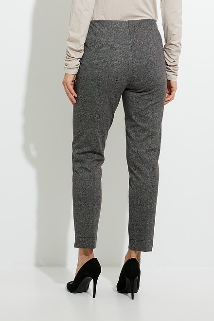 Joseph Ribkoff Slim Leg Pants Style 224104. Black/multi. 3