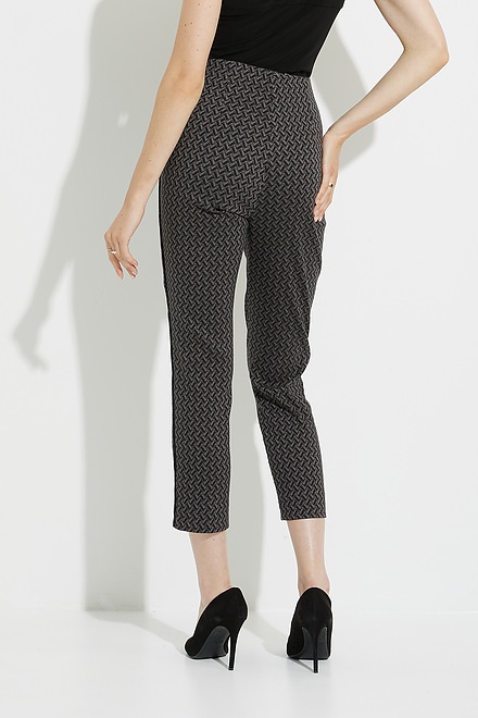 Joseph Ribkoff Zigzag Pants Style 224114. Black/multi. 2