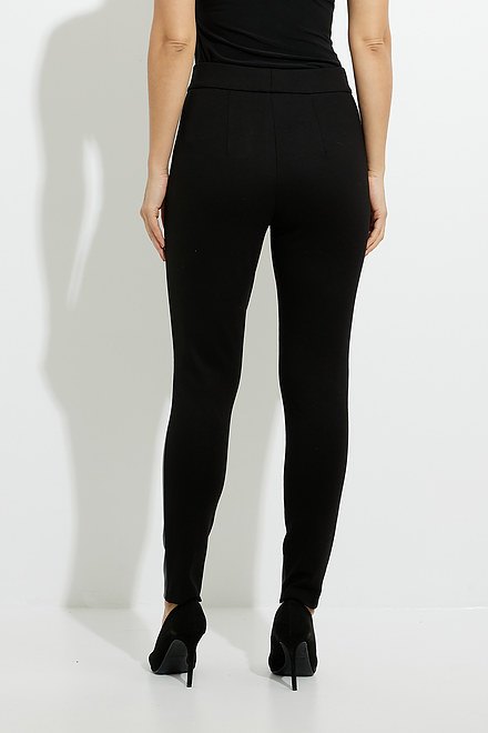 Joseph Ribkoff Faux Leather Pants Style 224192. Black. 2