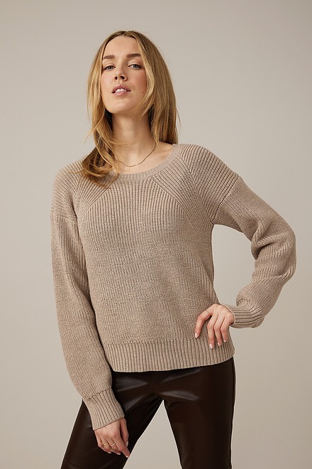 Emproved Lightweight Sweater Style A2208. Fawn . 3