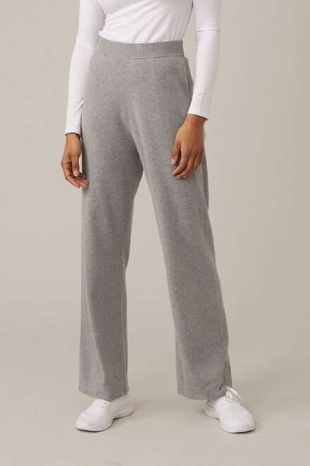 Emproved Knit Wide Leg Pants Style A2230. Grey
