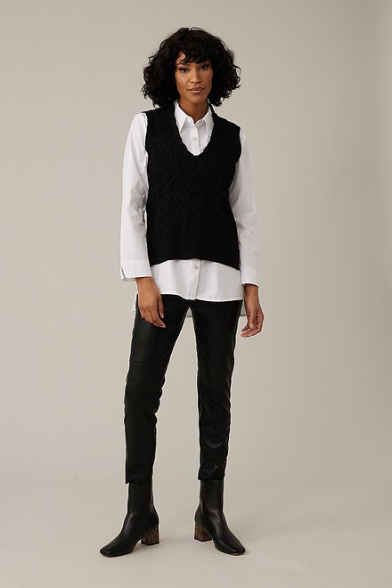 Emproved Sweater Vest Style A2236. Black. 6