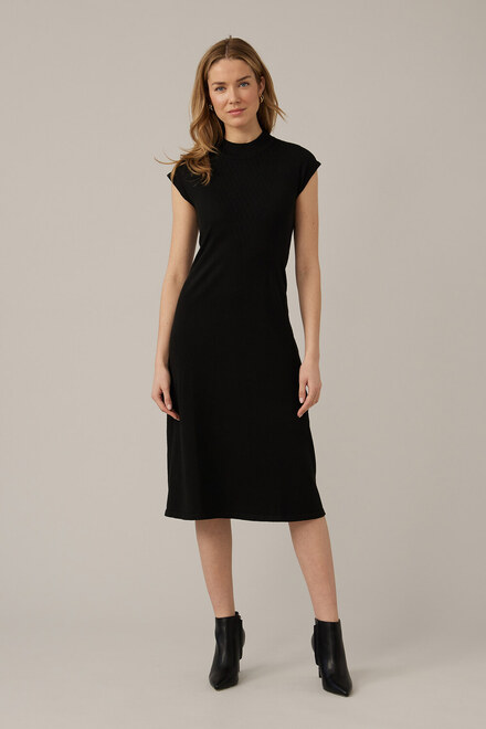 Emproved Midi Knit Dress Style A2238. Black