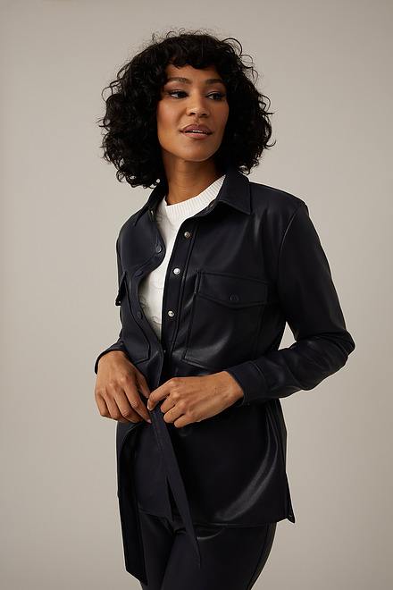 Emproved Vegan Leather Shirt Jacket Style A2263