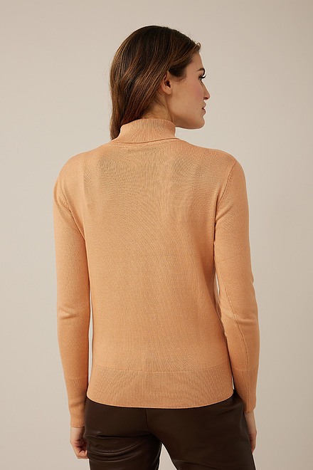 Emproved Cable Knit Detail Turtleneck Top Style  H2212. Toast. 3