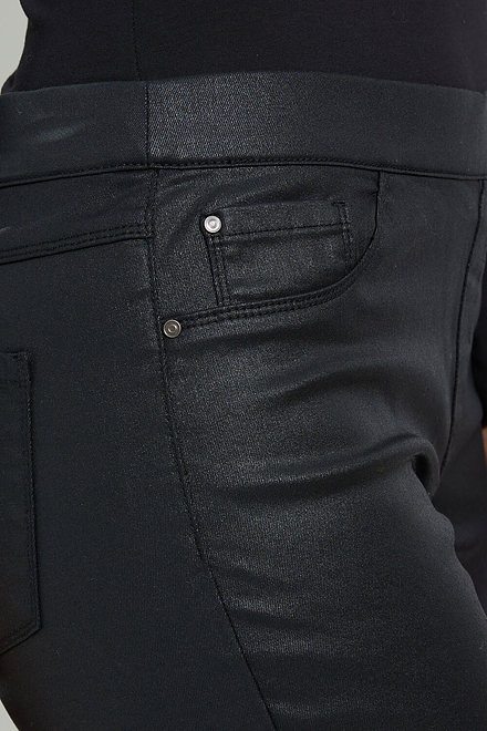 Charlie B Waxed Twill Infinity Slim Pants Style C5125. Black. 4