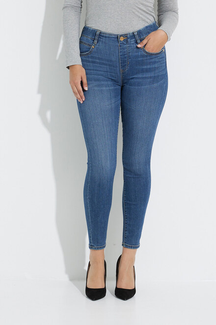 Jeans skinny &agrave; la cheville &agrave; enfiler Mod&egrave;le LM2367F80. Charleston