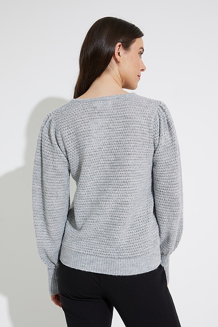 Emproved Puff-Sleeve Sweater Style A2210. Dove . 2