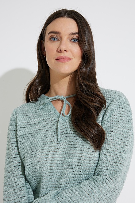 Emproved Puff-Sleeve Sweater Style A2210. Frosted Seafoam . 4
