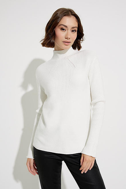 Funnel Neck Sweater Style C2273RR. Cream