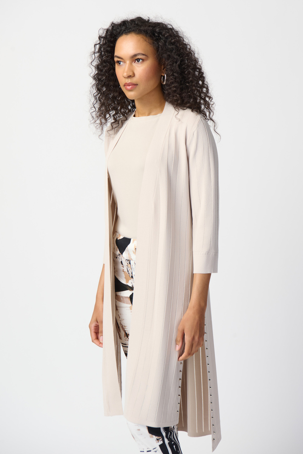 Rib Knit Cover-Up Style 222929. Moonstone