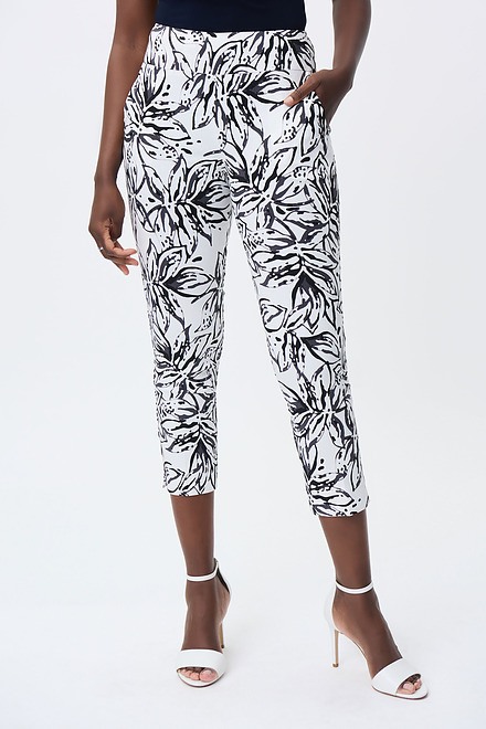 Printed Cropped Microtwill Pants Style 231030