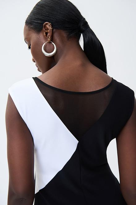 Colour-Blocked Dress Style 231111. Black/vanilla. 2
