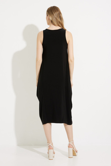 Pleated Maxi Dress Style 231179. Black. 2