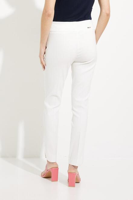 Pantalon droit ajust&eacute; Mod&egrave;le 231220. Blanc. 2