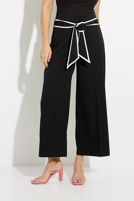 Belted Wide Leg Pants Style 231248