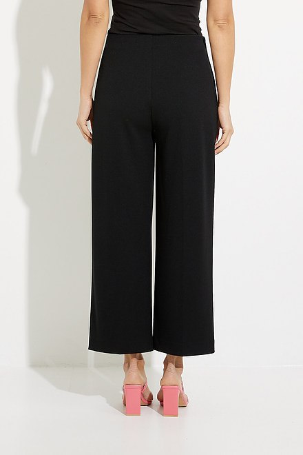 Belted Wide Leg Pants Style 231248. Black/vanilla. 2