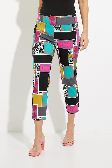 Patchwork Printed Pants Style 231253