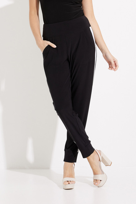 Side Stripe Pants Style 231268. Black/vanilla