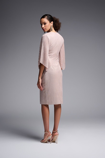Draped Sleeve Dress Style 231715. Rose. 5