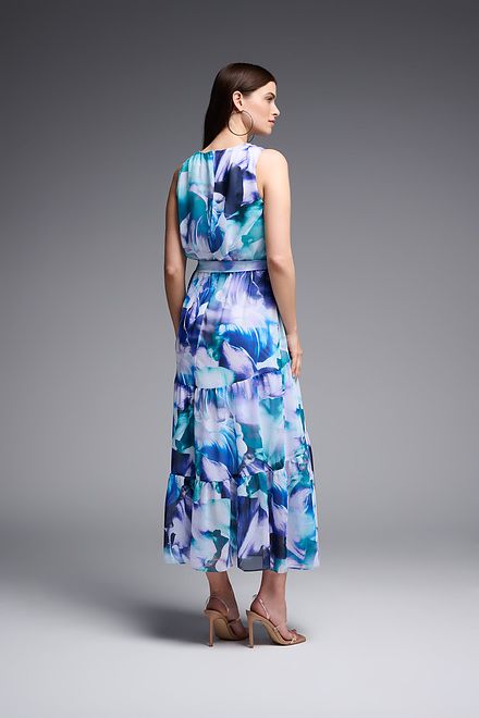 Sleeveless Maxi Dress Style 231716. Vanilla/multi. 4