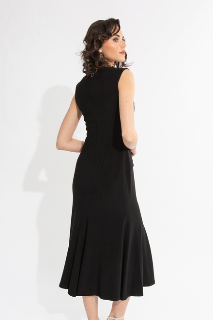 Gathered Waist Dress Style 231719. Black. 2