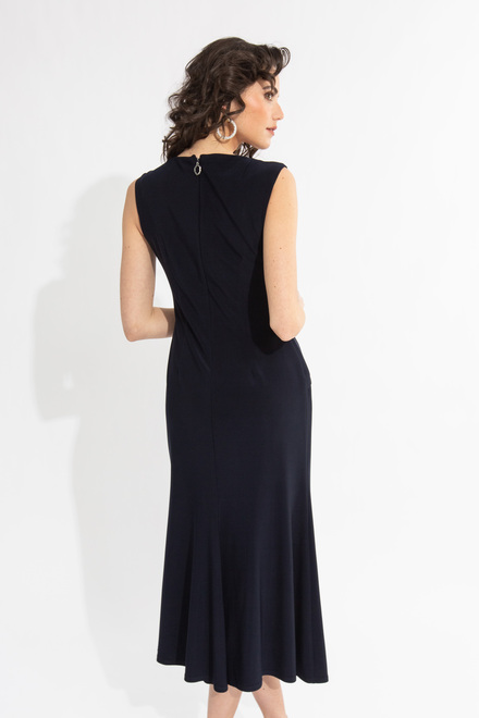 Gathered Waist Dress Style 231719. Midnight Blue. 2