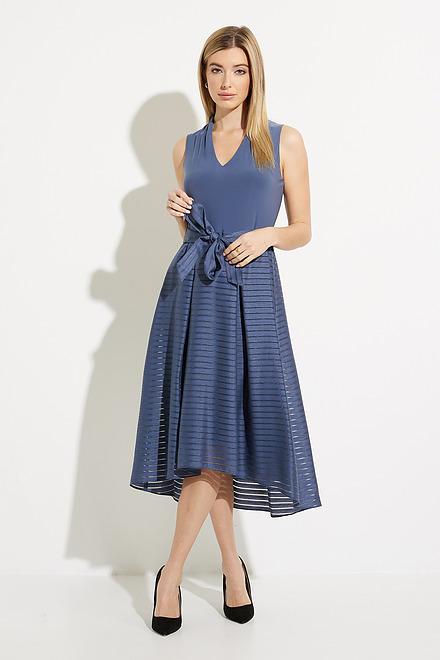 Sleeveless Fit &amp; Flare Dress Style 231721. Mineral Blue
