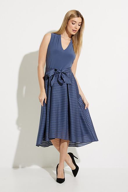 Sleeveless Fit &amp; Flare Dress Style 231721. Mineral Blue. 5