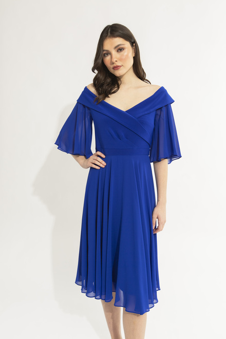 Off-Shoulder Evening Dress Style 231723. Royal Sapphire 163. 2
