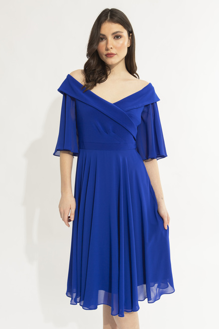 Off-Shoulder Evening Dress Style 231723. Royal Sapphire 163. 3