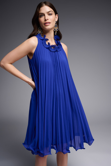 Pleated Swing Dress Style 231730. Royal Sapphire 163. 2